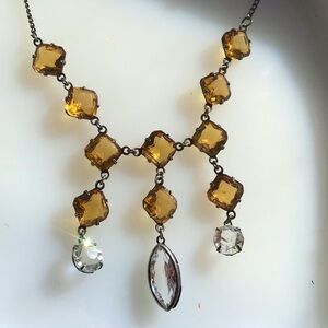 Make an offer citrine? Drop dangle necklace
